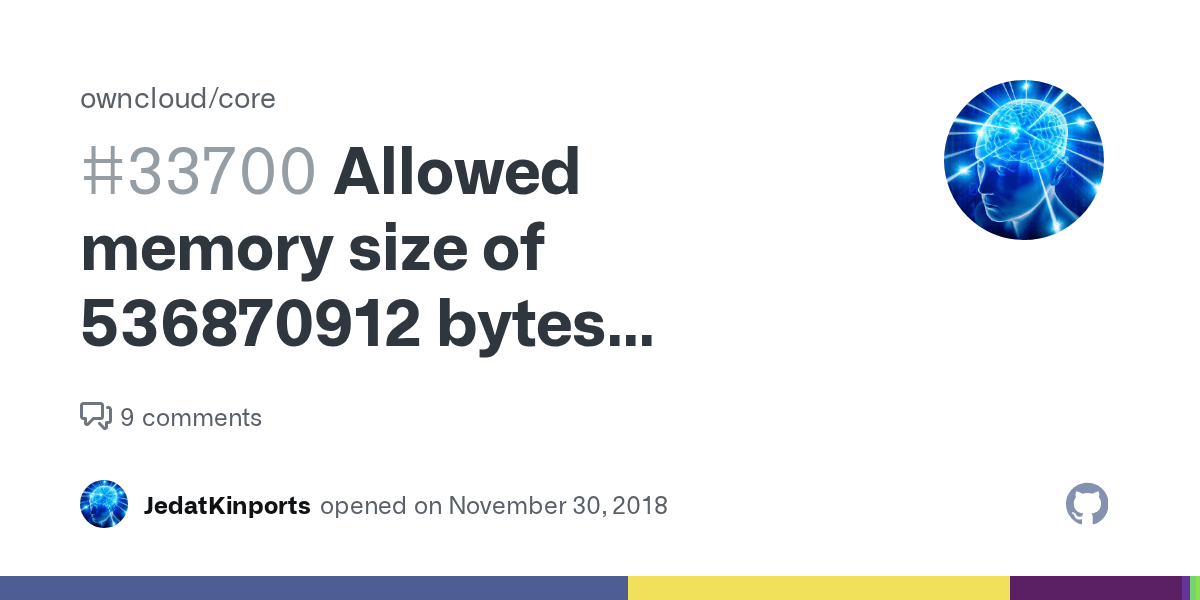 Allowed memory size of 536870912 bytes exhausted (tried to allocate
