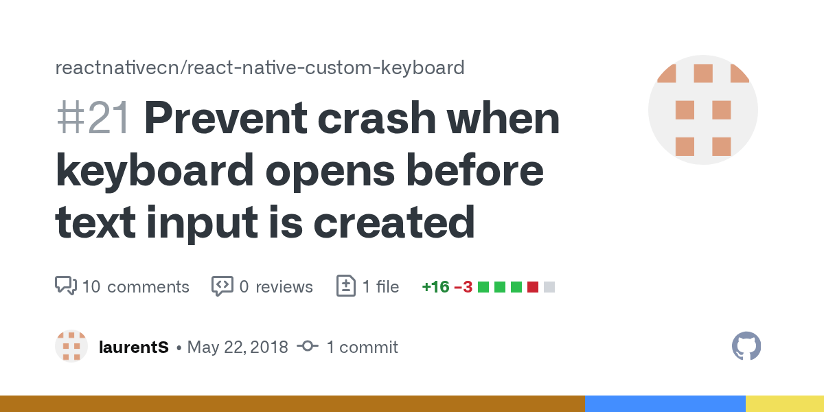 Prevent crash when keyboard opens before text input is created by