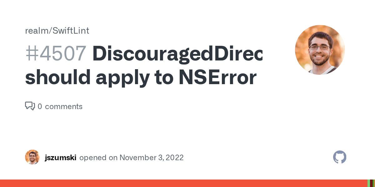 DiscouragedDirectInitRule should apply to NSError · Issue 4507 · realm