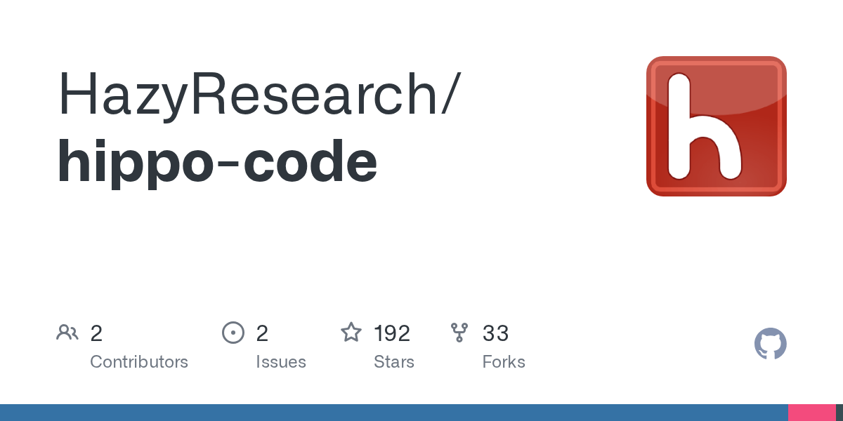 GitHub HazyResearch/hippocode