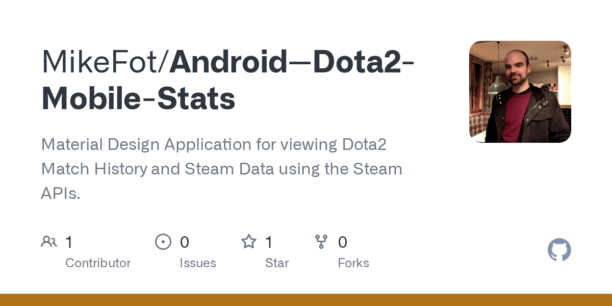 GitHub MikeFot/AndroidDota2MobileStats Material Design