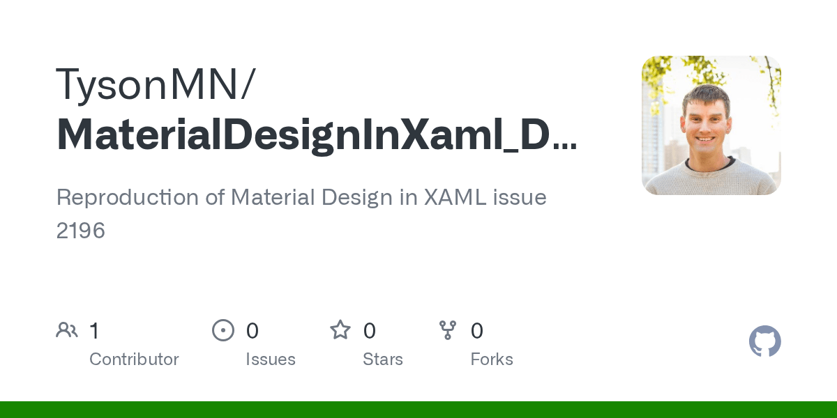 GitHub TysonMN/MaterialDesignInXaml_DataGrid_reproduction