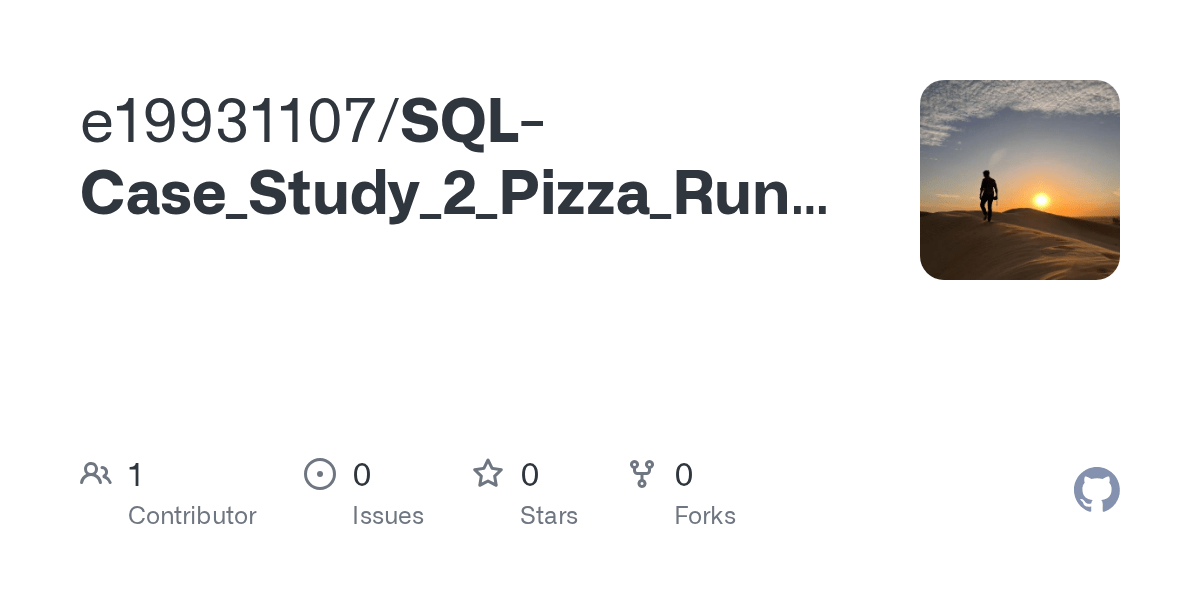 GitHub e19931107/SQLCase_Study_2_Pizza_Runner