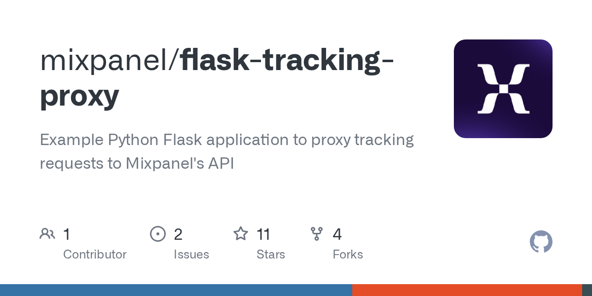 GitHub mixpanel/flasktrackingproxy Example Python Flask