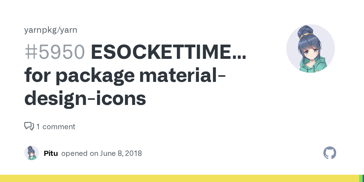 ESOCKETTIMEDOUT for package materialdesignicons · Issue 5950