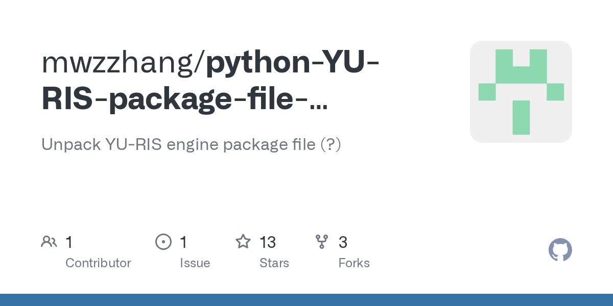 GitHub mwzzhang/pythonYURISpackagefileunpacker Unpack YURIS