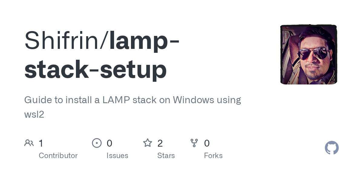 GitHub Shifrin/lampstacksetup Guide to install a LAMP stack on