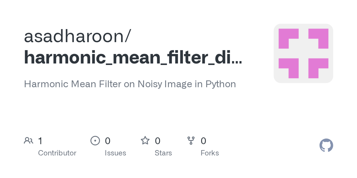 harmonic_mean_filter_dip_python/README.md at master · asadharoon