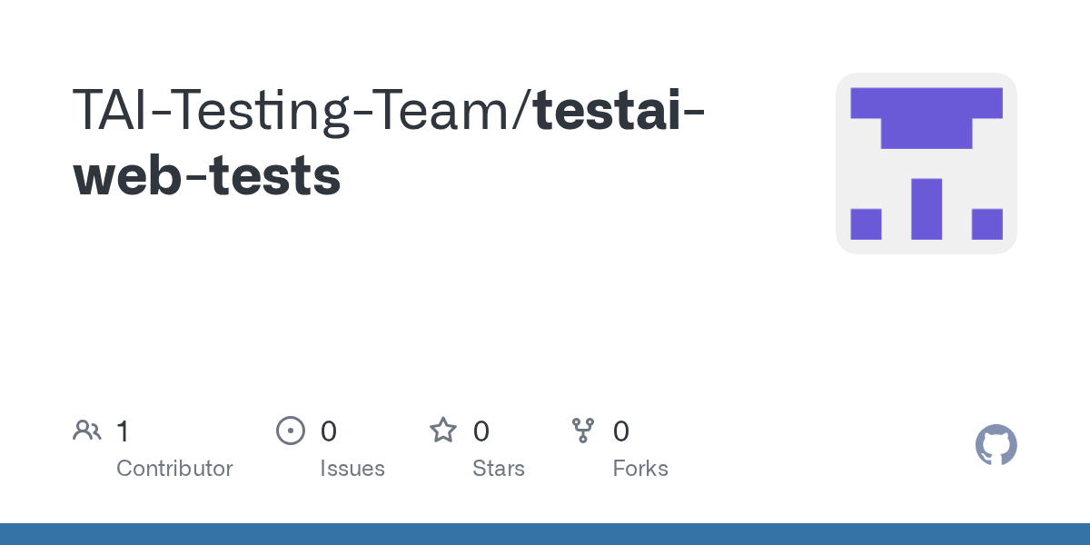 GitHub TAITestingTeam/testaiwebtests