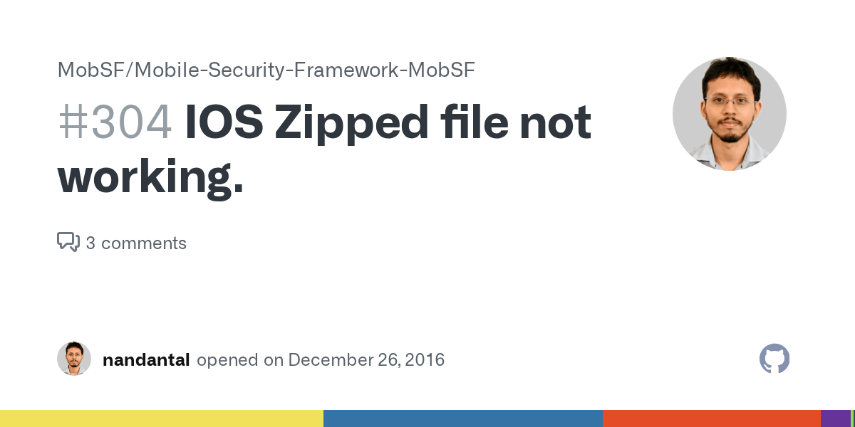 IOS Zipped file not working. · Issue 304 · MobSF/MobileSecurity