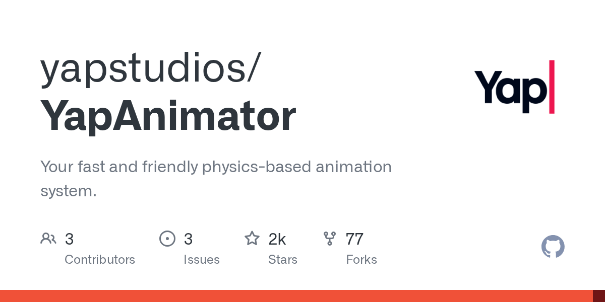 GitHub yapstudios/YapAnimator Your fast and friendly physicsbased