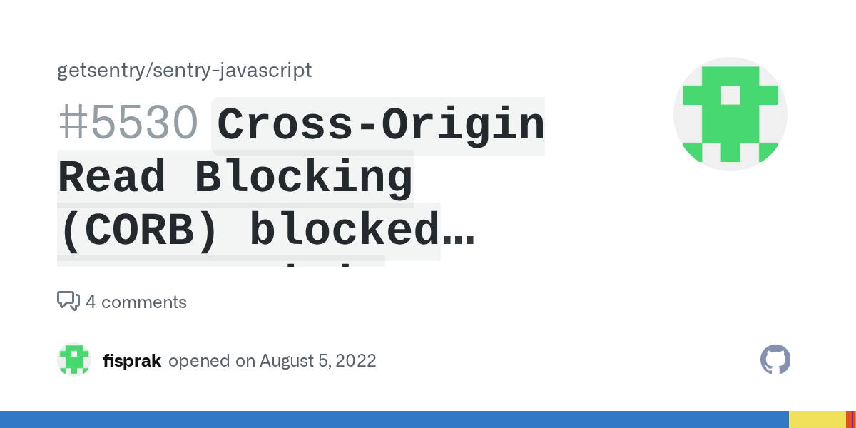 `CrossOrigin Read Blocking (CORB) blocked crossorigin response` to tunnel · Issue 5530