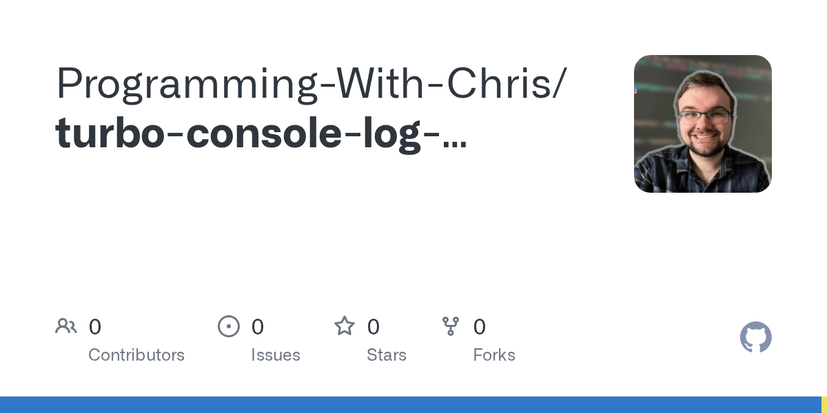 GitHub ProgrammingWithChris/turboconsolelogcsharp