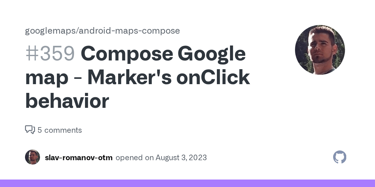 Compose Google map Marker's onClick behavior · Issue 359