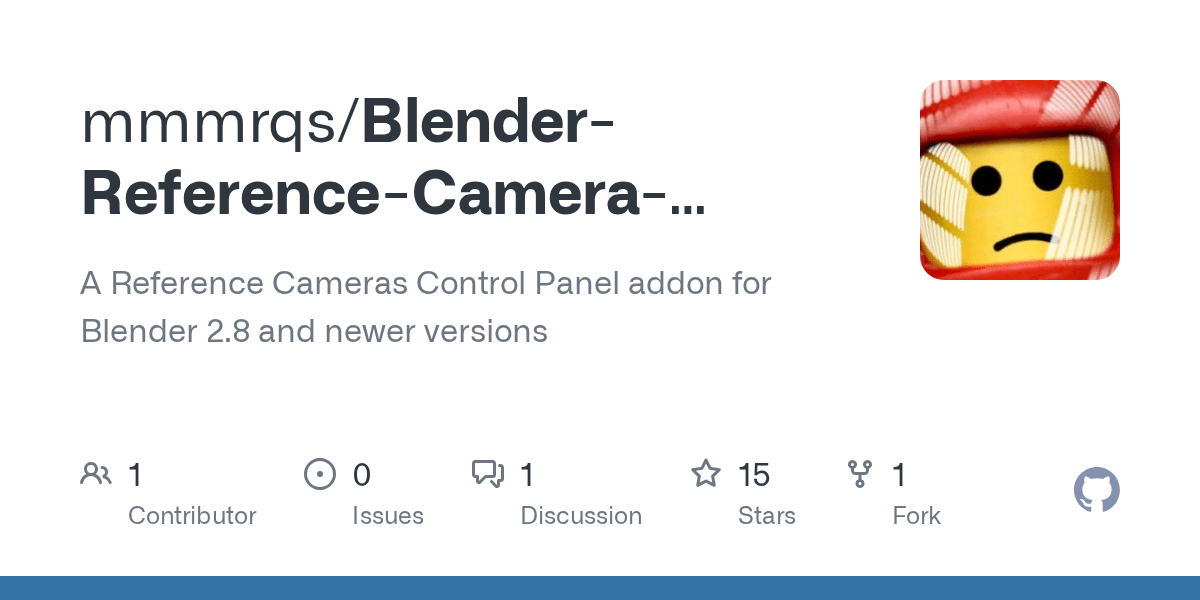 GitHub mmmrqs/BlenderReferenceCameraPaneladdon A Reference