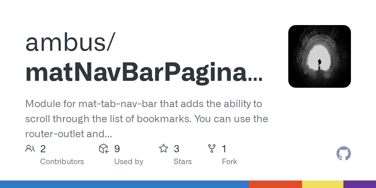 GitHub ambus/matNavBarPagination Module for mattabnavbar that