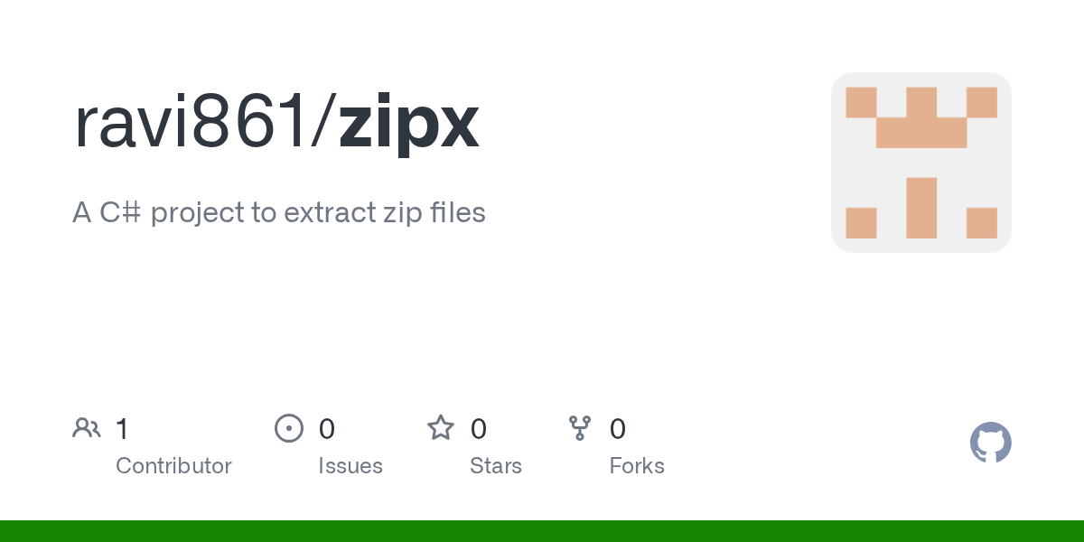 GitHub ravi861/zipx A C project to extract zip files
