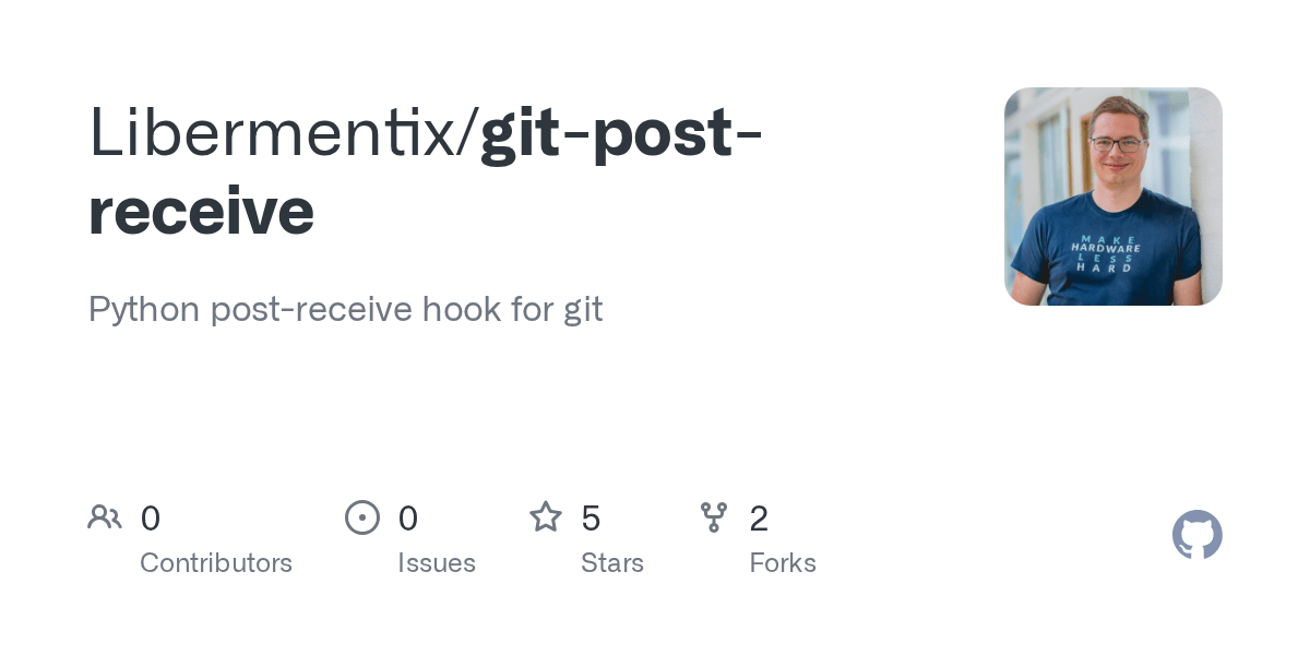 GitHub Libermentix/gitpostreceive Python postreceive hook for git