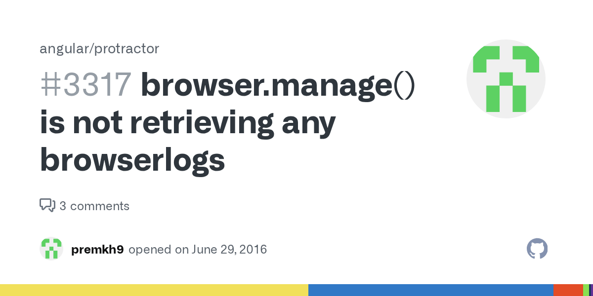 browser.manage().logs().get('browser') is not retrieving any