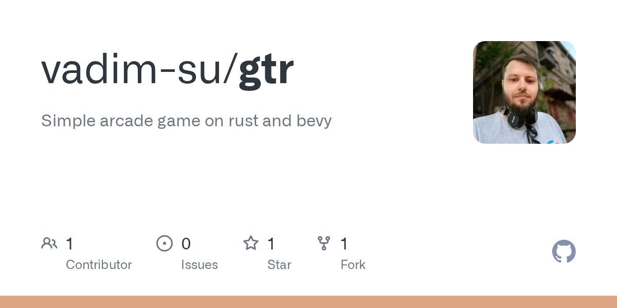 GitHub vadimsu/gtr Simple arcade game on rust and bevy