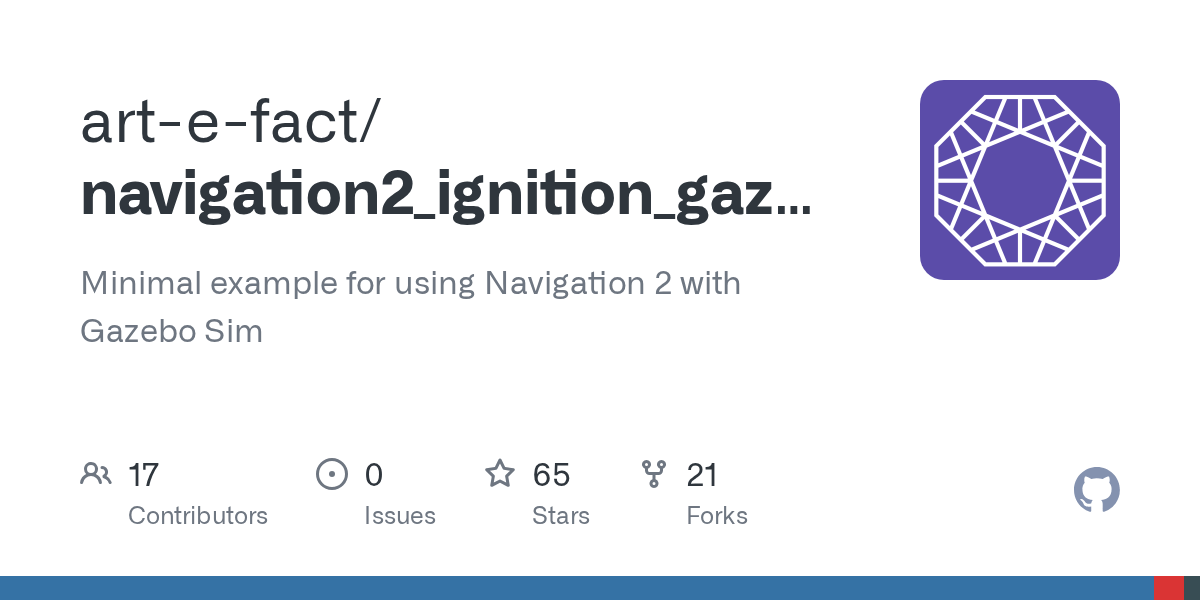 GitHub artefact/navigation2_ignition_gazebo_example Minimal