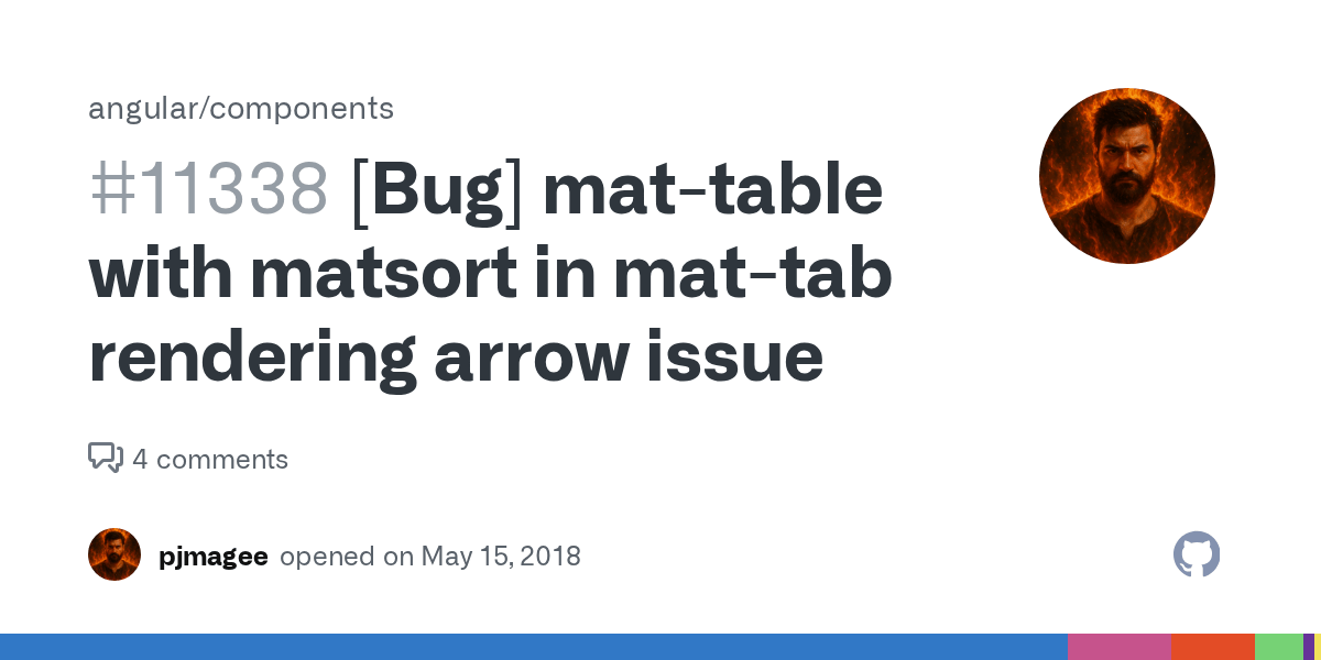 [Bug] mattable with matsort in mattab rendering arrow issue · Issue