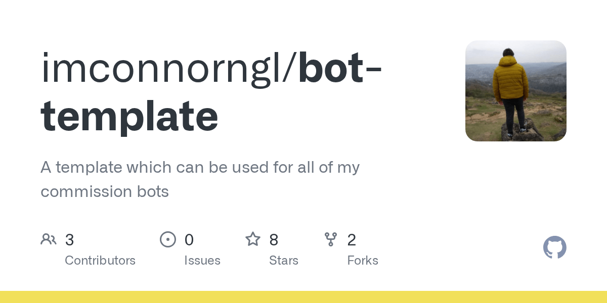 GitHub imconnorngl/bottemplate A template which can be used for all