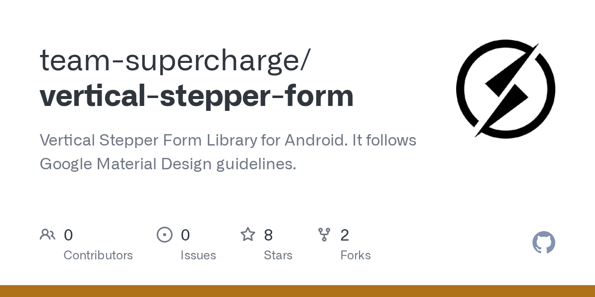 GitHub teamsupercharge/verticalstepperform Vertical Stepper Form