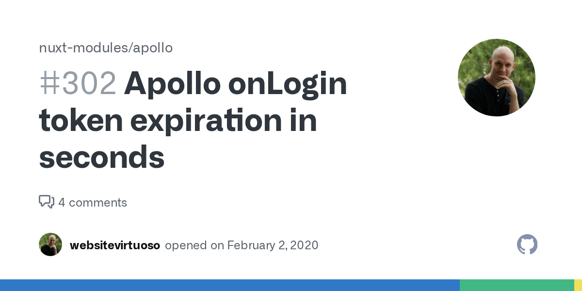 Apollo onLogin token expiration in seconds · Issue 302 · nuxtmodules