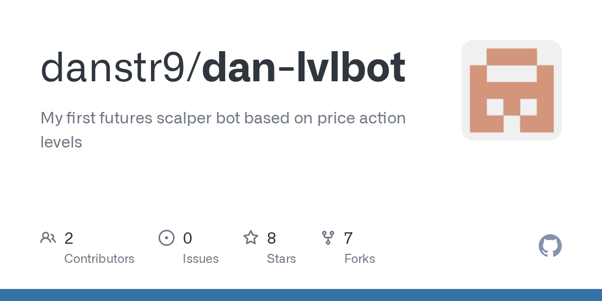 GitHub danstr9/danlvlbot My first futures scalper bot based on