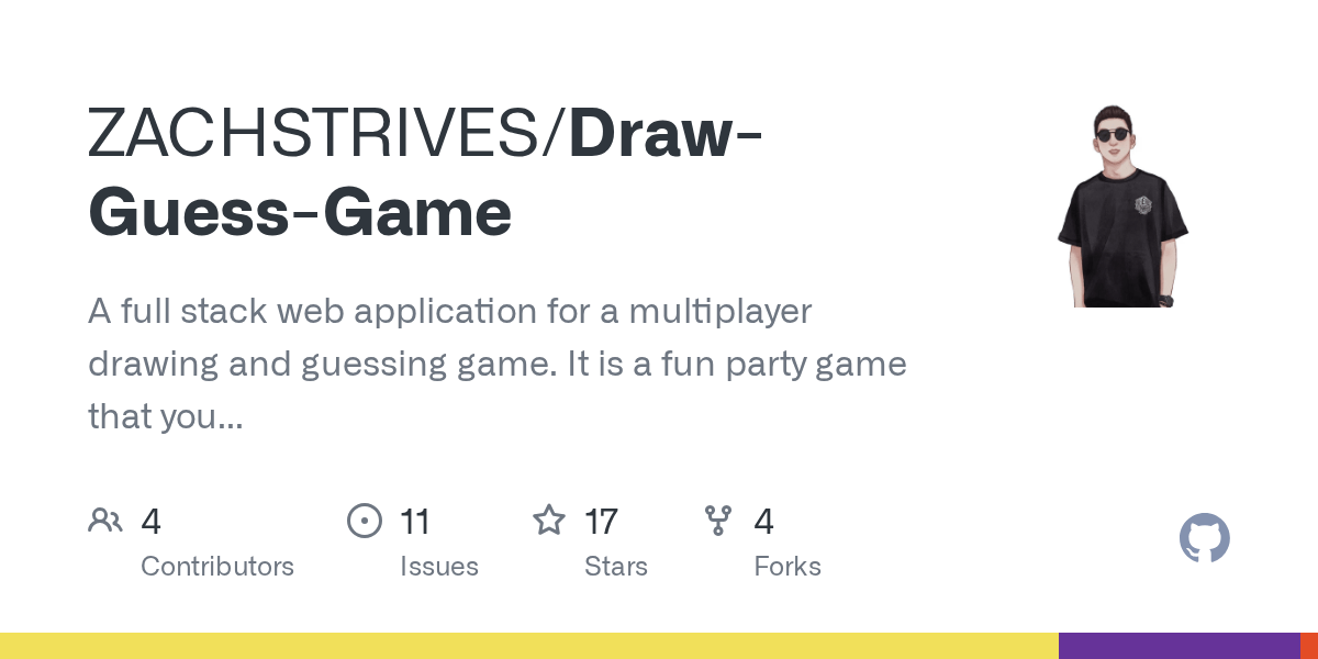GitHub ZACHSTRIVES/DrawGuessGame A full stack web application for