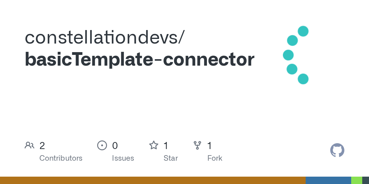 GitHub constellationdevs/basicTemplateconnector