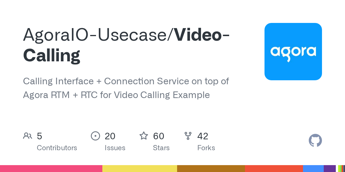 GitHub AgoraIOUsecase/VideoCalling Calling Interface + Connection