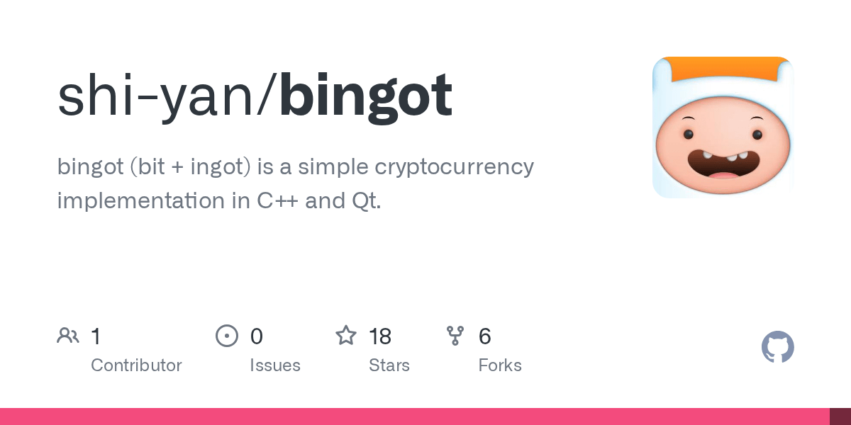 GitHub shiyan/bingot bingot (bit + ingot) is a simple