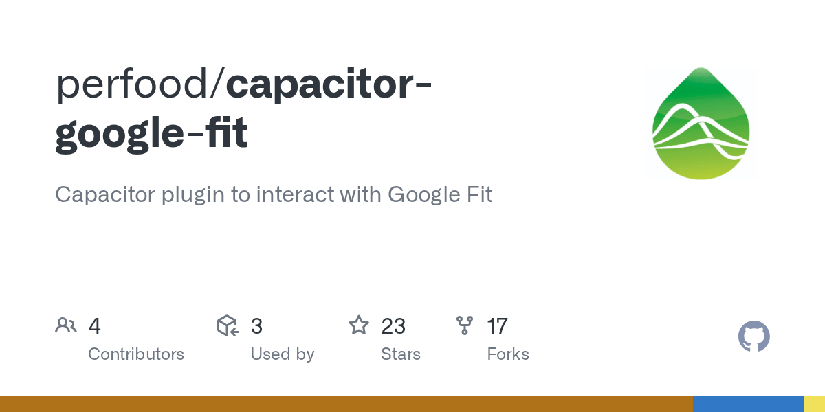 GitHub Capacitor plugin to interact with Google Fit