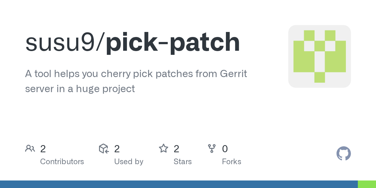 GitHub susu9/pickpatch A tool helps you cherry pick patches from