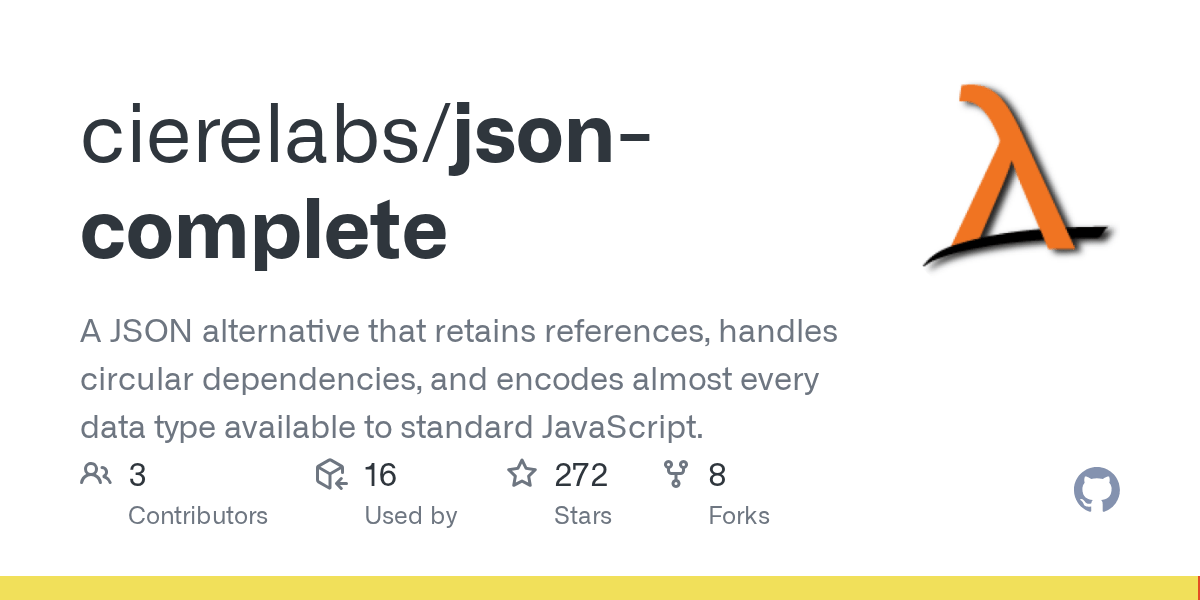 GitHub A JSON alternative that retains