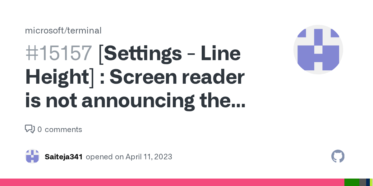 [Settings Line Height] Screen reader is not announcing the subtext present under the 'Line