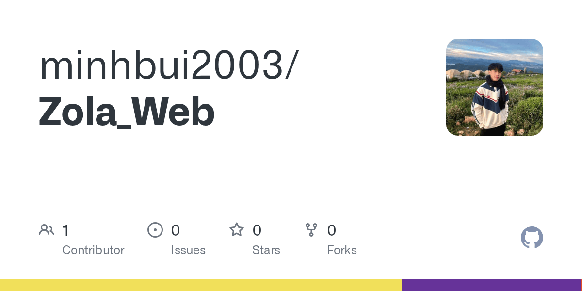 GitHub minhbui2003/Zola_Web