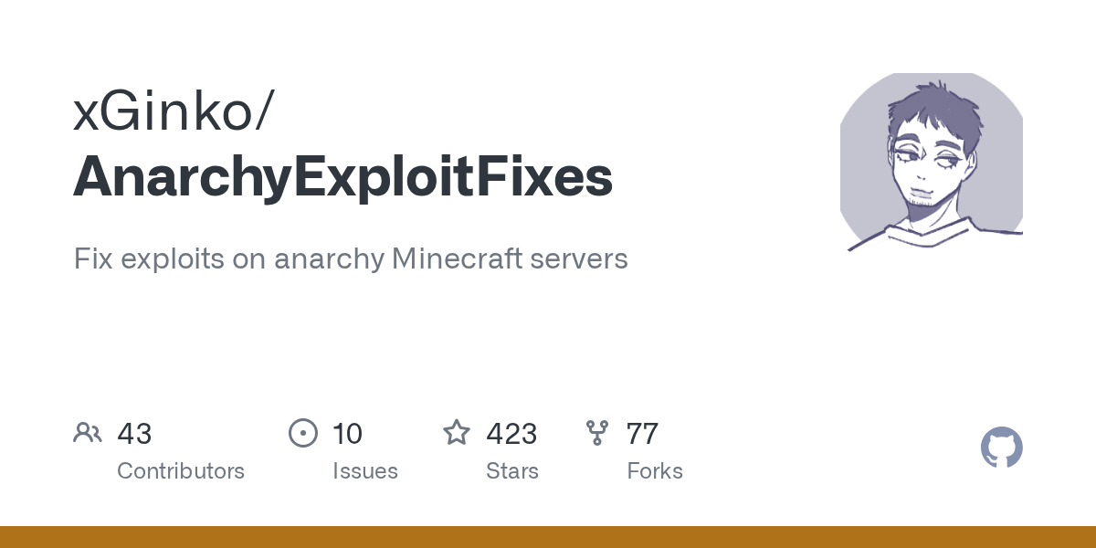 GitHub xGinko/AnarchyExploitFixes Fix exploits on anarchy Minecraft