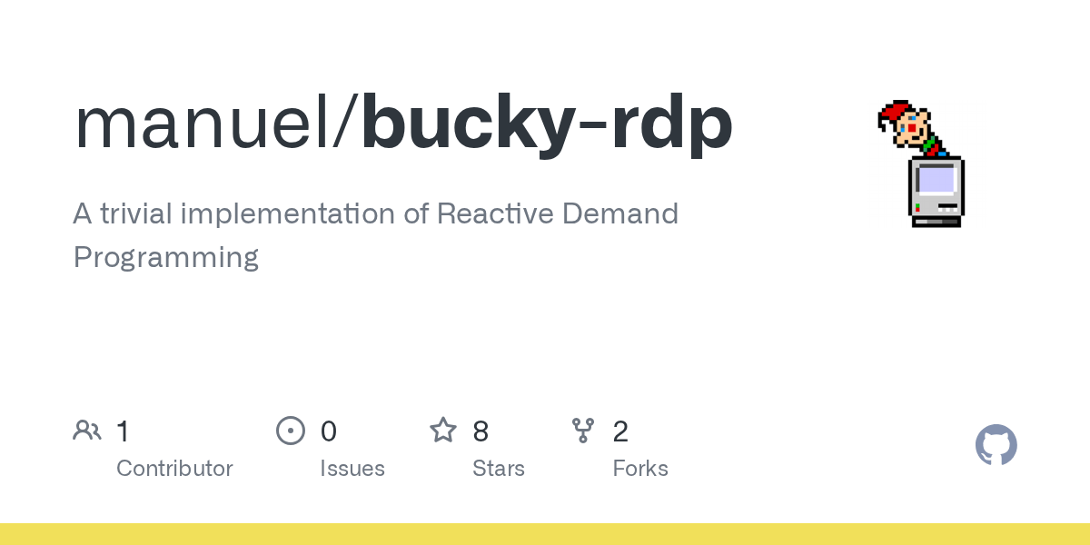 GitHub manuel/buckyrdp A trivial implementation of Reactive Demand