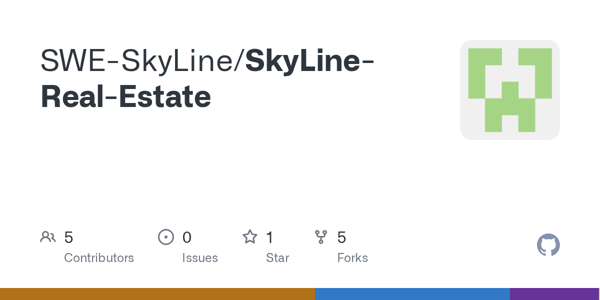 GitHub SWESkyLine/SkyLineRealEstate