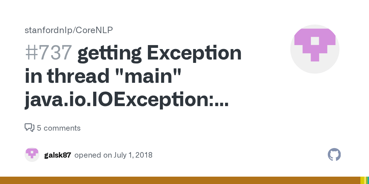 getting Exception in thread "main" java.io.IOException Unable to open