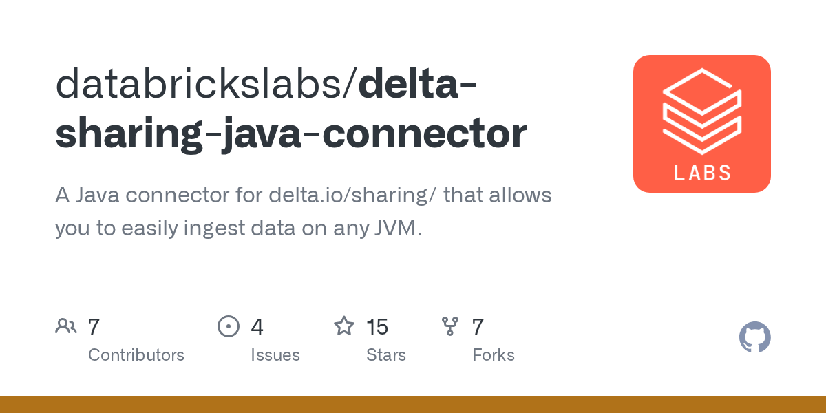 GitHub databrickslabs/deltasharingjavaconnector A Java connector