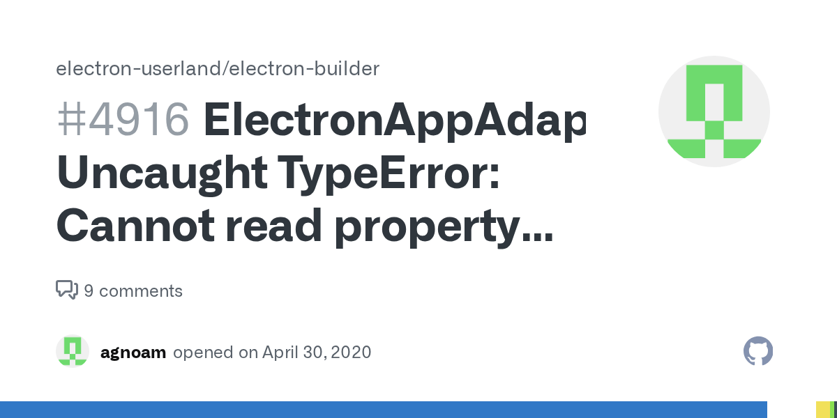 ElectronAppAdapter Uncaught TypeError Cannot read property 'getVersion