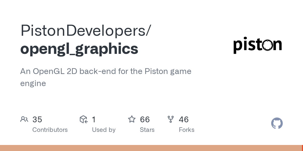 GitHub PistonDevelopers/opengl_graphics An OpenGL 2D backend for