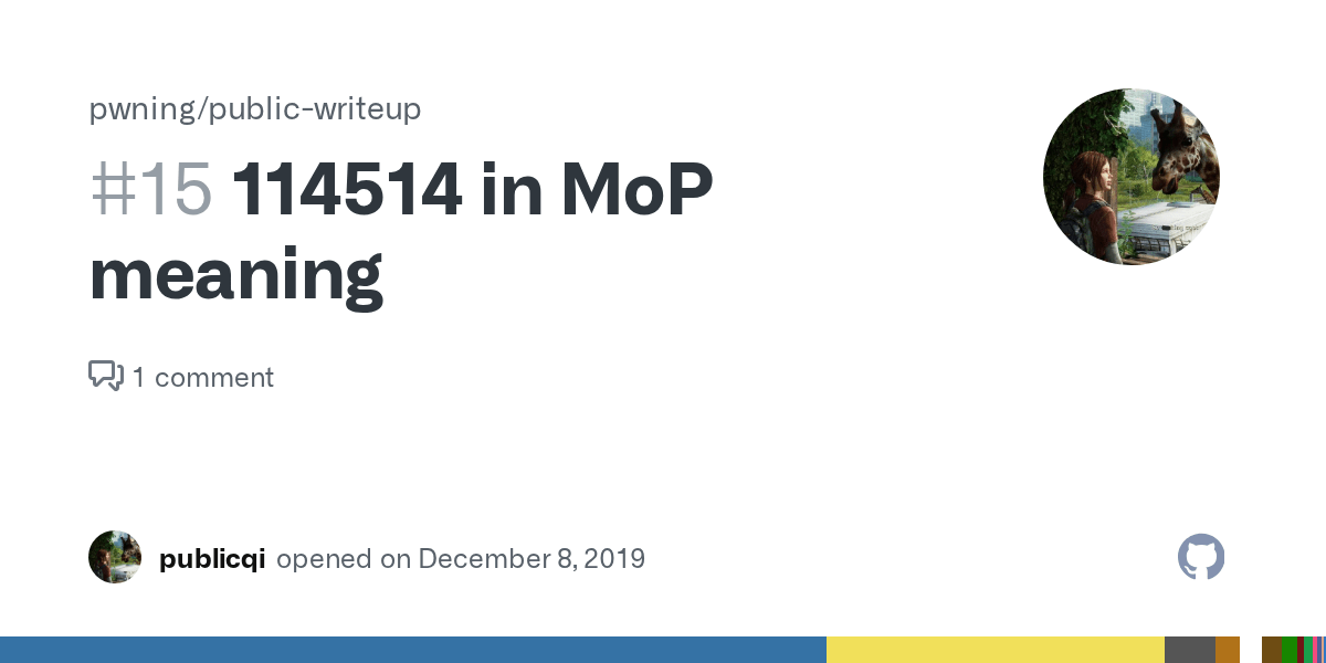 114514 in MoP meaning · Issue 15 · pwning/publicwriteup · GitHub