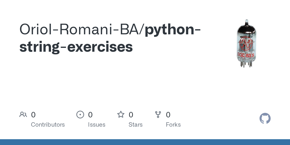 GitHub oriolromani/pythonstringexercises