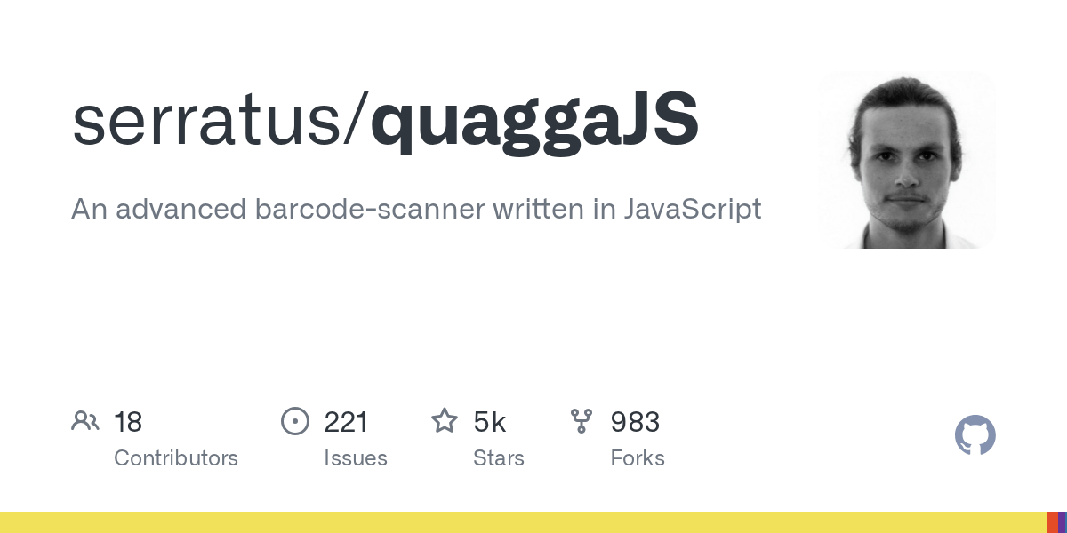 GitHub serratus/quaggaJS An advanced barcodescanner written in