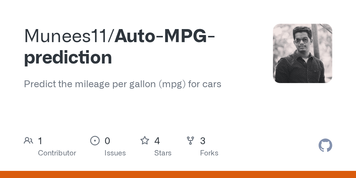 GitHub Munees11/AutoMPGprediction Predict the mileage per gallon